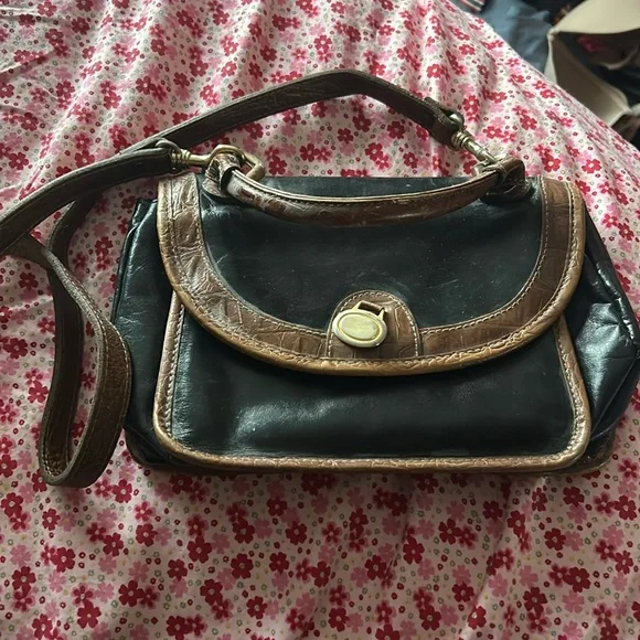 Vintage Black & Brown Partner Purse - Picture 1 of 4